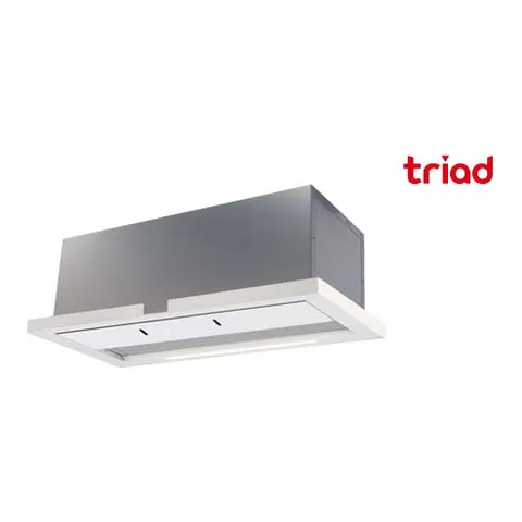 트라이애드 T406-60TW 600장용 화이트 글라스 하이드(빌트인) 후드 탄소필터 변경 가능