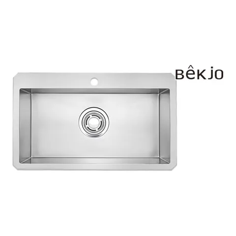 백조씽크 CESWSR8635 백조 엠보 코팅 리폼 사각 싱크볼 세트 악세사리+올스텐배수구 포함