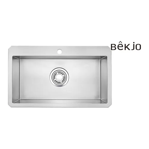 백조씽크 CESWSR8635 백조 엠보 코팅 리폼 사각 싱크볼 세트 악세사리+올스텐배수구 포함