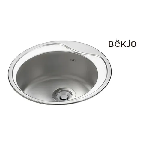 백조씽크 RS490 소형 언더 원형 싱크볼 배수구 포함 RS-490