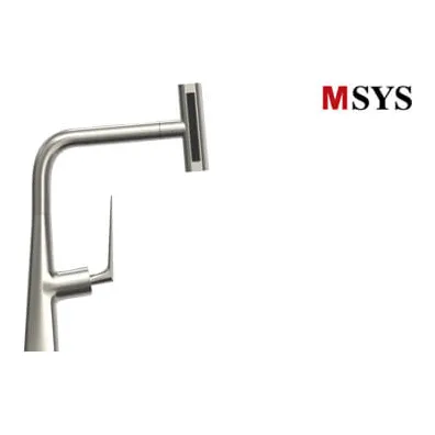 한샘 엠시스(MSYS) JF-360L 무광 니켈 주방 4Way 폭포 수전 JF360L