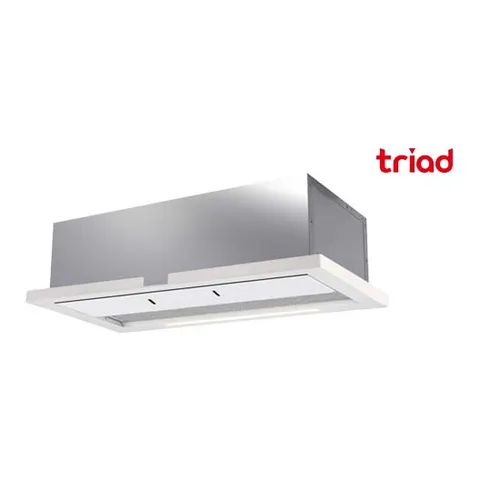 트라이애드 T406-90TW 900장용 화이트 글라스 하이드(빌트인) 후드 탄소필터 변경 가능