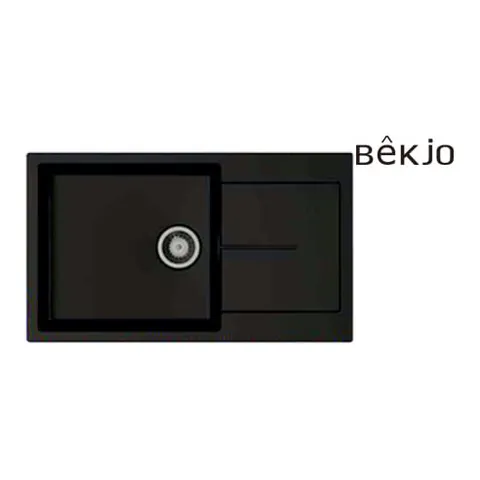 백조씽크 MANO860 마노860 블랙 컴포짓 인셋 싱크볼 올스텐배수구 포함