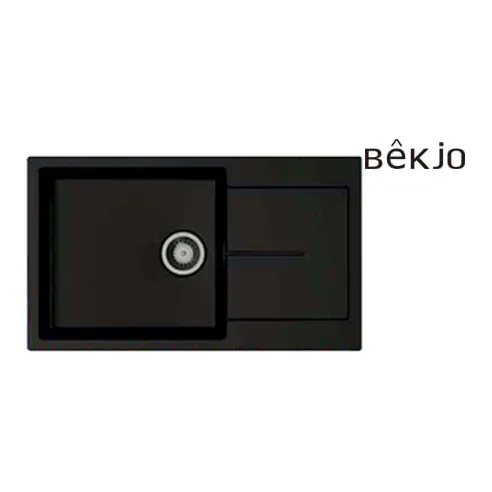 백조씽크 MANO860 마노860 블랙 컴포짓 인셋 싱크볼 올스텐배수구 포함