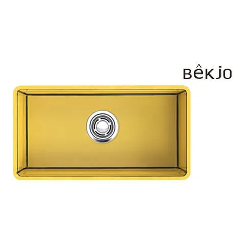 백조씽크 VGD860-18Y LINE 에나멜860 옐로우 라인 싱크볼 악세사리+배수구 포함
