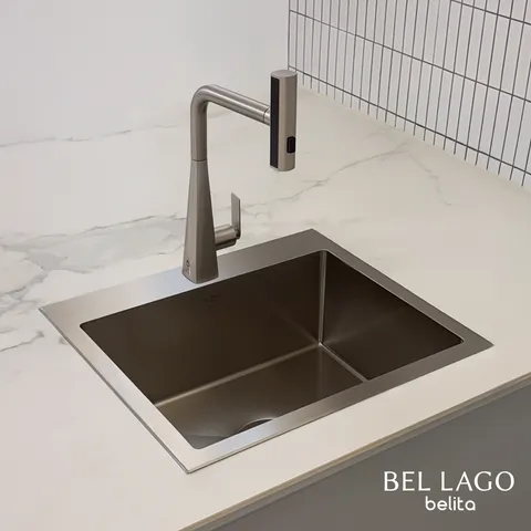 BLE-560 벨라고 벨리타 엠보 코팅 사각 싱크볼 교체용, 인세트 소형 싱크 교체